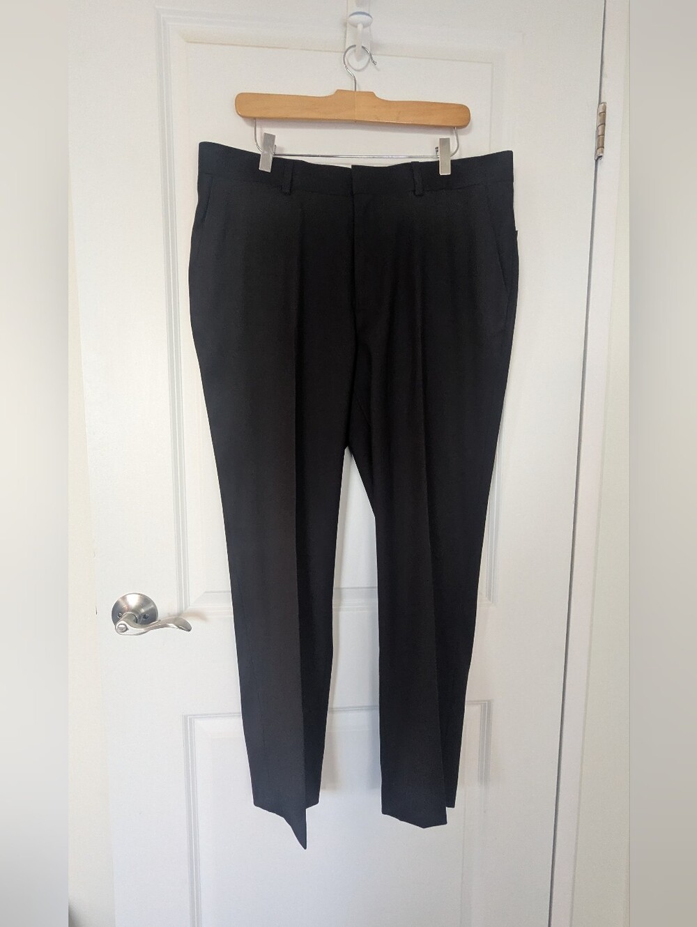 NWT Tommy Hilfiger Black Tailored Fit Dress Pants 36/30